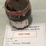 First prize for Jam making at Hayes Horticultural Autumn competition Malcolm Barnard